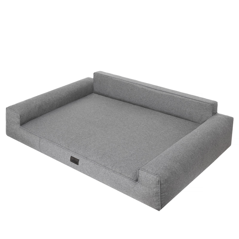 Mano Dog Bed with Removable Cover – Taupe, L