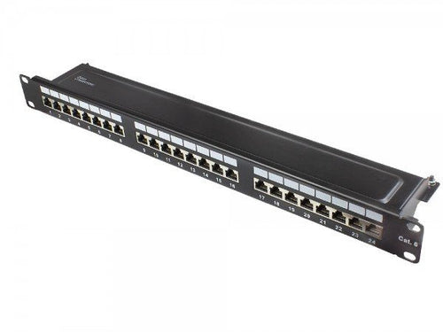 Good Connections Patchpanel 19CAT. 6 24-P. 1 He Black — image 1