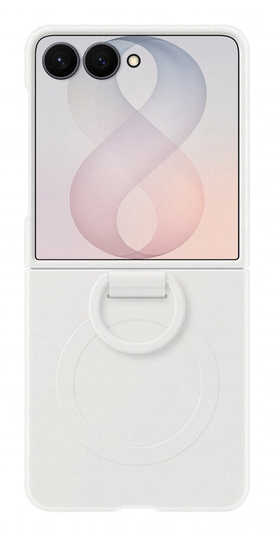 Samsung Silicone Ring Magnet Case Fr Galaxy FLIP8 White — image 1