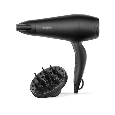 Babyliss Hair Dryer 2000W With Difusor Black Smooth D215DE — image 1
