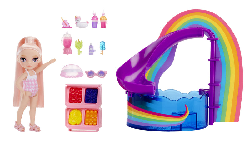 Mga Entertainment Rainbow High Little - Set Of día Pool With Rubor, Figure Toy 522249-EUC