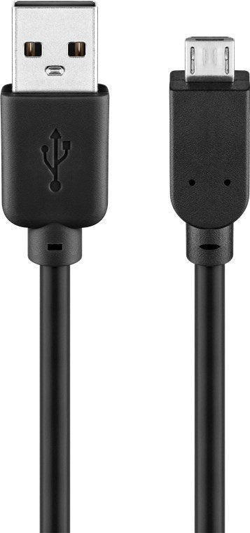 Goobay USB Cable Micro-usb B USB a, 5M Black — image 1