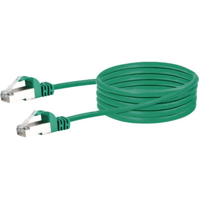 Schwaiger CKB6010 059 Network Cable 1M CAT.6 Sf/UTP (s-FTP) Green — image 1
