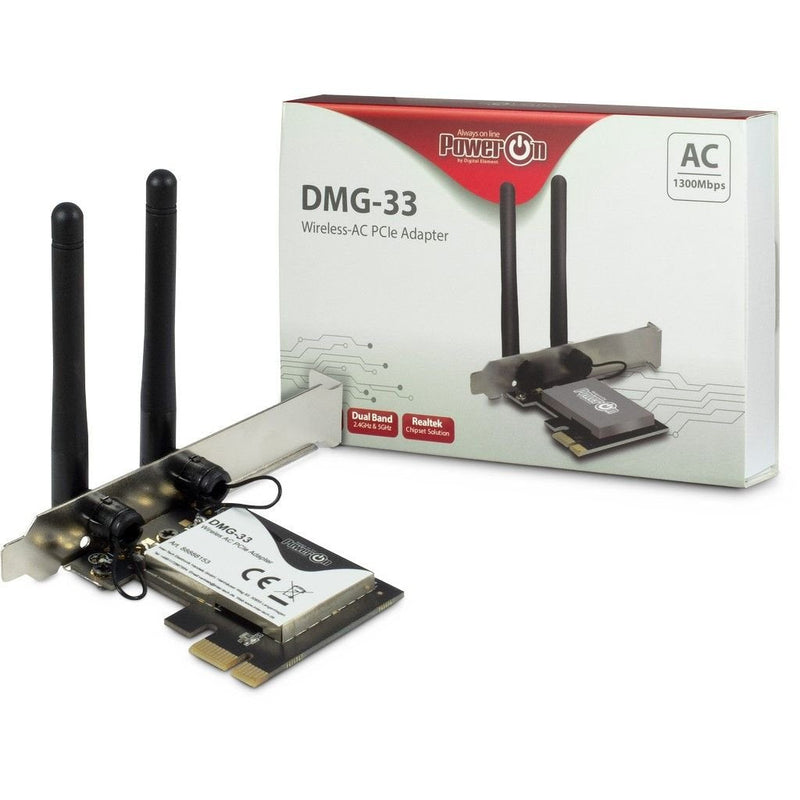 Inter-tech Wi-Fi 5 PCIE DMG-33 3DBI Antenna 1300Mbps Retail