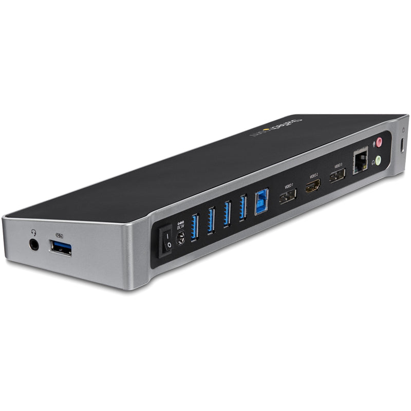 StarTech Docking .com Station USB 3.0 2x DisplayPort And HDMI 4K 3 Monitores - Hub 5x USB-A (1X Fast Charge) -