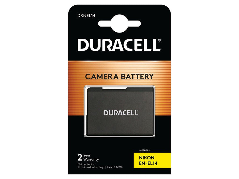 Duracell Digital Camera Battery 7.4V 1100MAH Nikon EN-EL14 DRNEL14