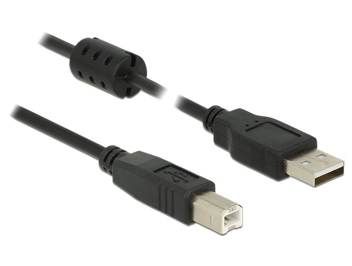 Delock USB Cable 2.0 Tipo-a Male USB 2.0 Tipo-b Male 2,0M Black
