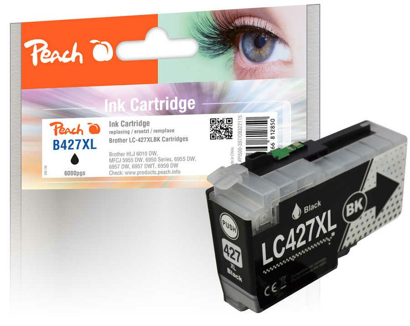 Peach Cartridge Brother LC-427XL Black Compatible