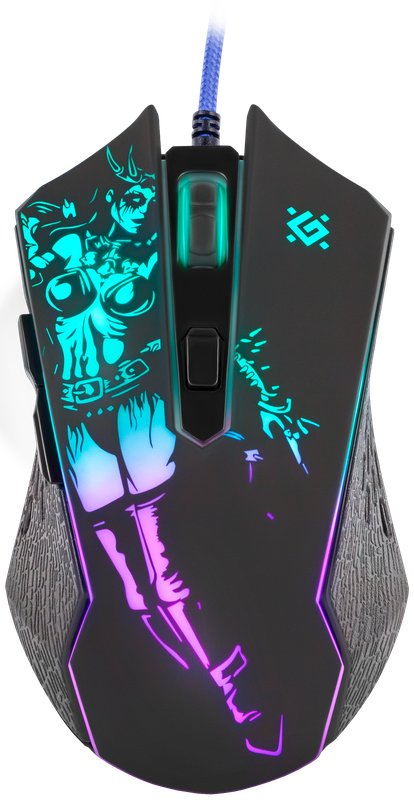 Defender Mouse Óptico Juegos With Cable GM-933 Without 'sister 7200DPI 6P Retroiluminado