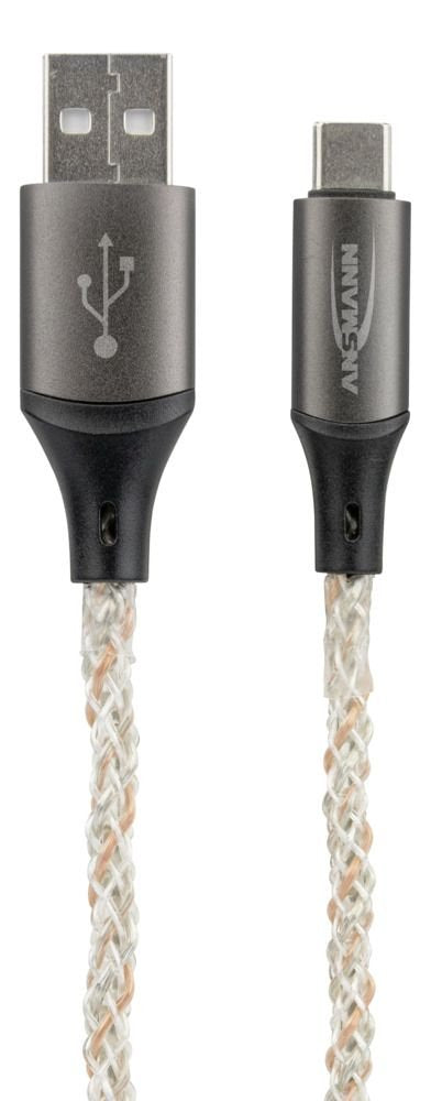Ansmann USB-A / USB-C Cable With LED Lighting 100CM 1700-0158