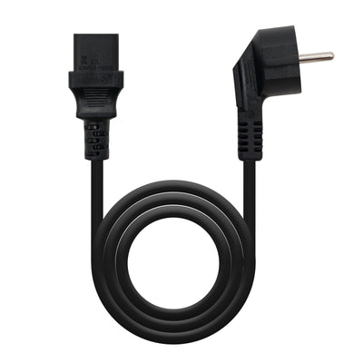 Nanocable Cable Power CPU CEE7 Male a C-13 Female 2M - Black — image 1