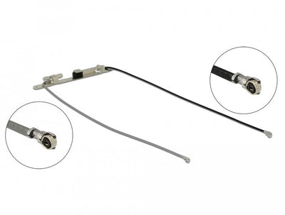 Delock WLAN Antenna Double Grey/Black Plug 4L 12551 — image 1