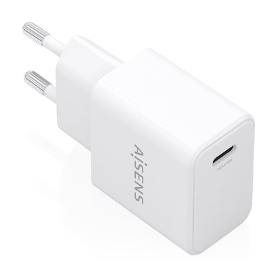 Aisens Charger GaN USB-C PD 3.0 1x USB-C 20W, White — image 1
