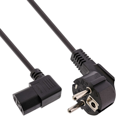 Inline Cable Power Network PC C13 Acodado Black 0,3M — image 1