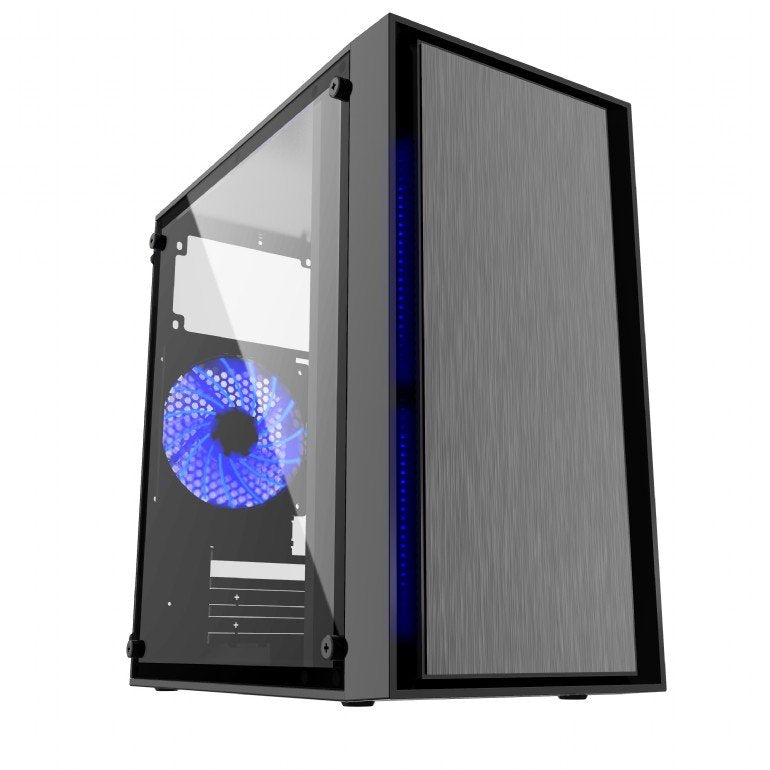 Gembird PC Case CCC-FORNAX-960B Gaming Design 3 X 12CM Fans Blue