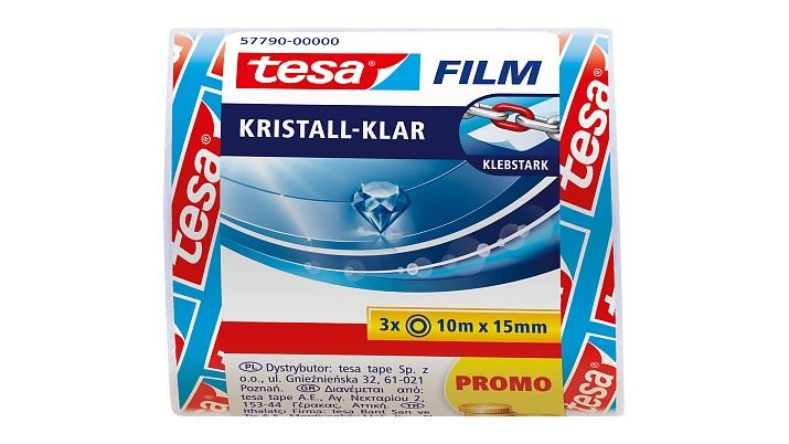 Tesafilm Roll 10M 15MM Transparent 3UDS.