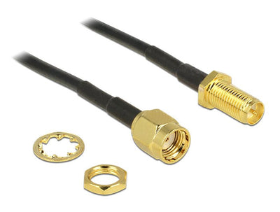 Delock Cable Antenna Rp-sma Male Rp-sma Female Installation 200MM — image 1