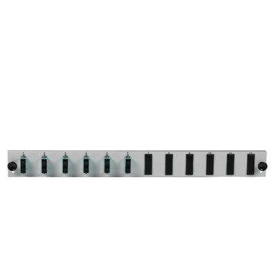 Efb Equipped 12 Port Front Panel With 6 X Sc Duplex Coupling OS2 Vertical, Grey — image 1