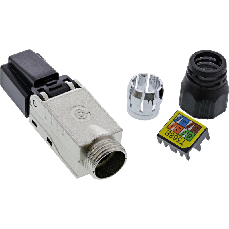 Inline Connector RJ45 CAT.8.1 2000MHZ, Instalable Campo, Blindado, With Cover Roscada