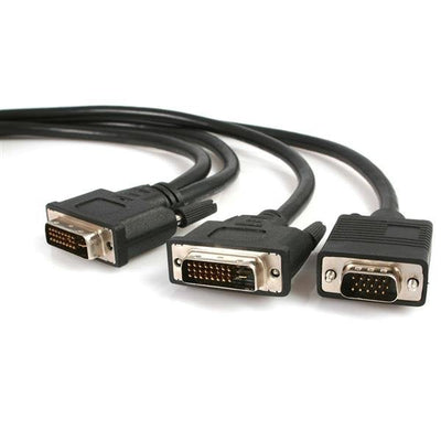 StarTech.com Cable 1,8M Multiplicador Vídeo DVI-i Male a DVI-d Male And HD15 VGA Male Monitor - Splitter — image 1