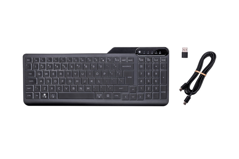 Keyboard With Cable 400 Iluminada Black - 7N7C0AAABB