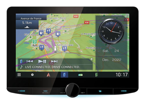 Kenwood Electronics DNR992RVS Navegador Mano 25,6CM (10.1) LED Screen Touchscreen 3,25KG Black — image 1