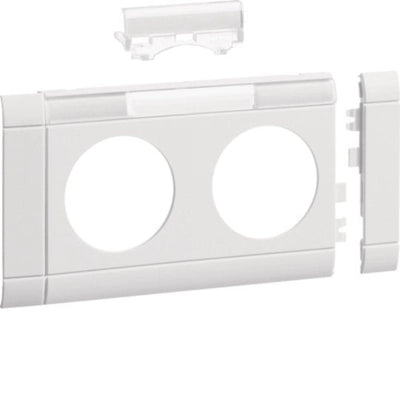 Hager Panel 2VÍAS Socket Power GB080219016 Hfr OT80MM Rotulable Verkehrswei — image 1