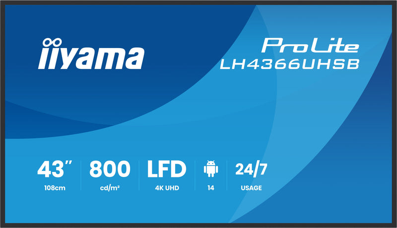 Iiyama Prolite LH4366UHSB-B1AG - 108CM (42.5)