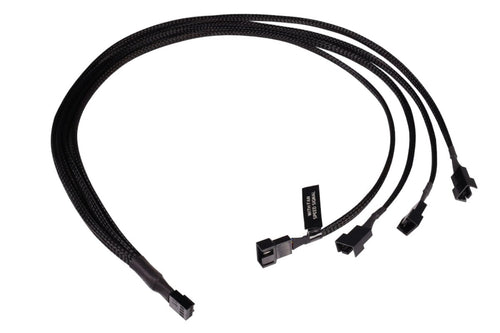 Alphacool And -splitter 4-PIN Auf 4X 4-PIN PWM 60CM - Black — image 1