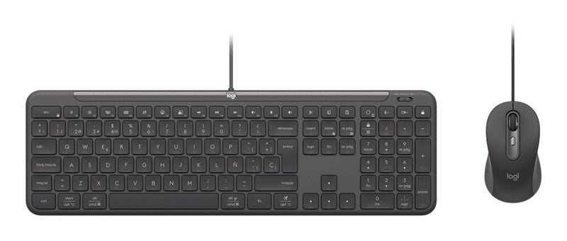 Logitech Keyboard German + Mouse MK620 Home / Office USB Qwertz Graphite