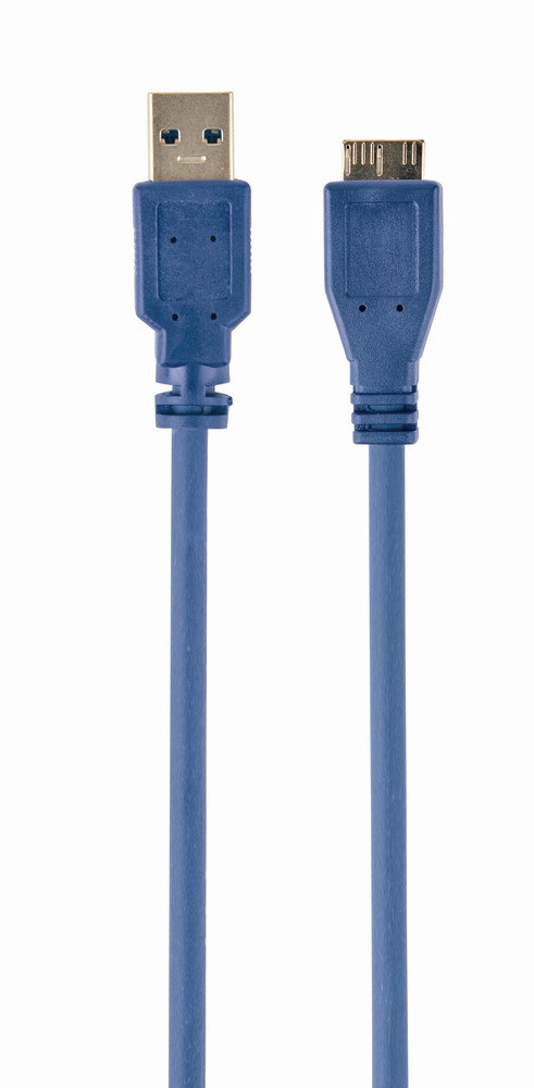 Gembird USB Cable 3.0A Microusb-tipo B 3M Azulâ CCP-MUSB3-AMBM-10 — image 1