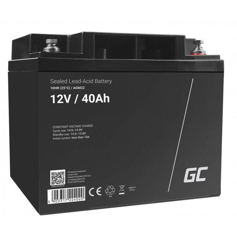 Green Cell Battery Agm 12V 40AH