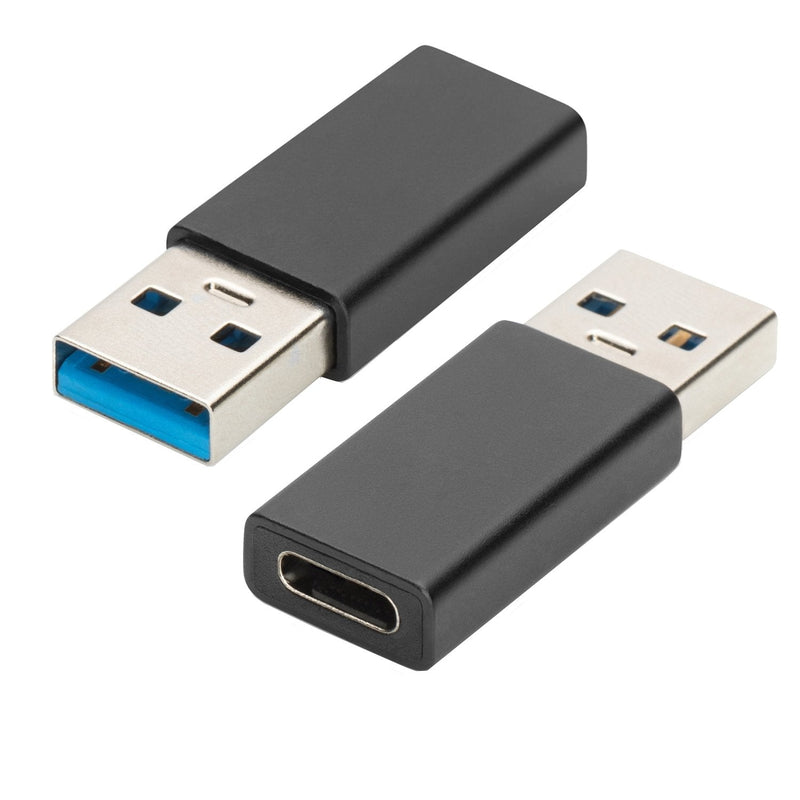 Ewent Adapter USB - a 3.0A USB - C Black