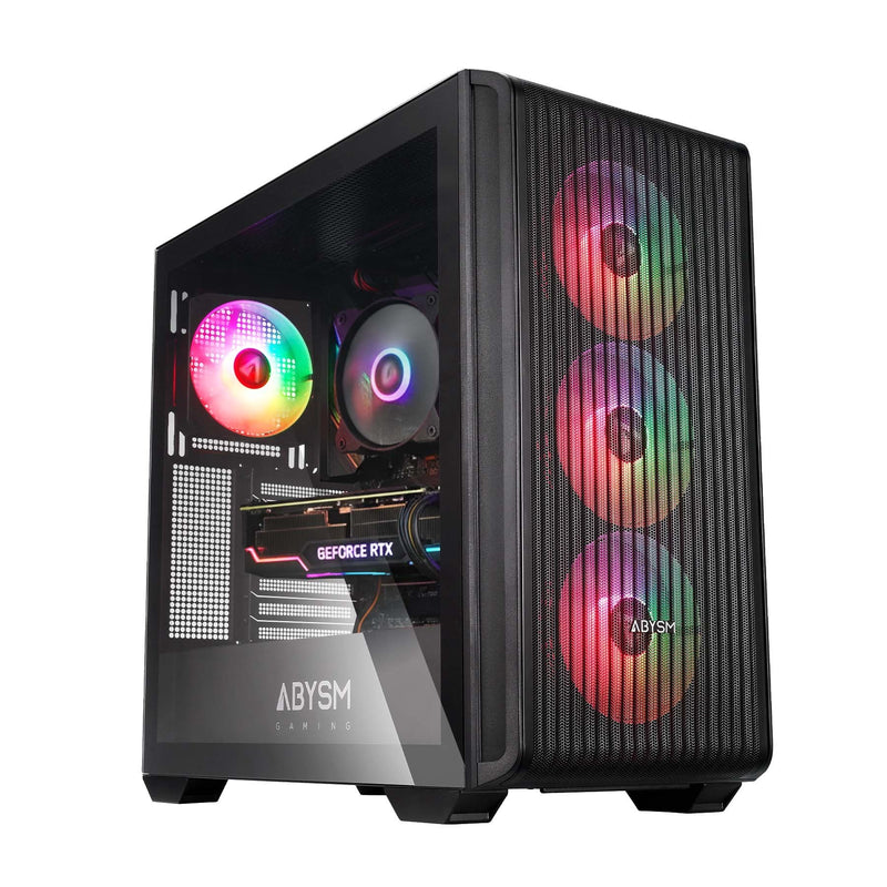 Abysm PC Case Danube Kamp BX300 Black Atx, Itx, microATX - Side Glass Tempered - 3.5 And 2.5 - Usb-a, USB-C An