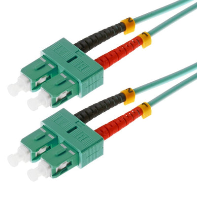 Helos Lwl Network Cable Sc/Sc Duplex 50/125?M OM3 Aqua 5,0M — image 1