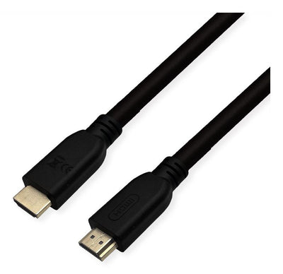 Roline Rm 8K HDMI Ultra HD Cable With Ethernet, St St, Black 2M — image 1