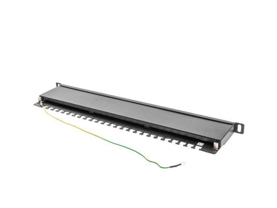 Lanberg Patch Panel 24 Ports 0.5U CAT.5E Blindado Black — image 1