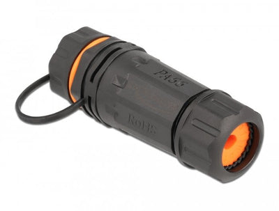 Delock 86700 Connector RJ-45/RJ-45 Black Orange — image 1