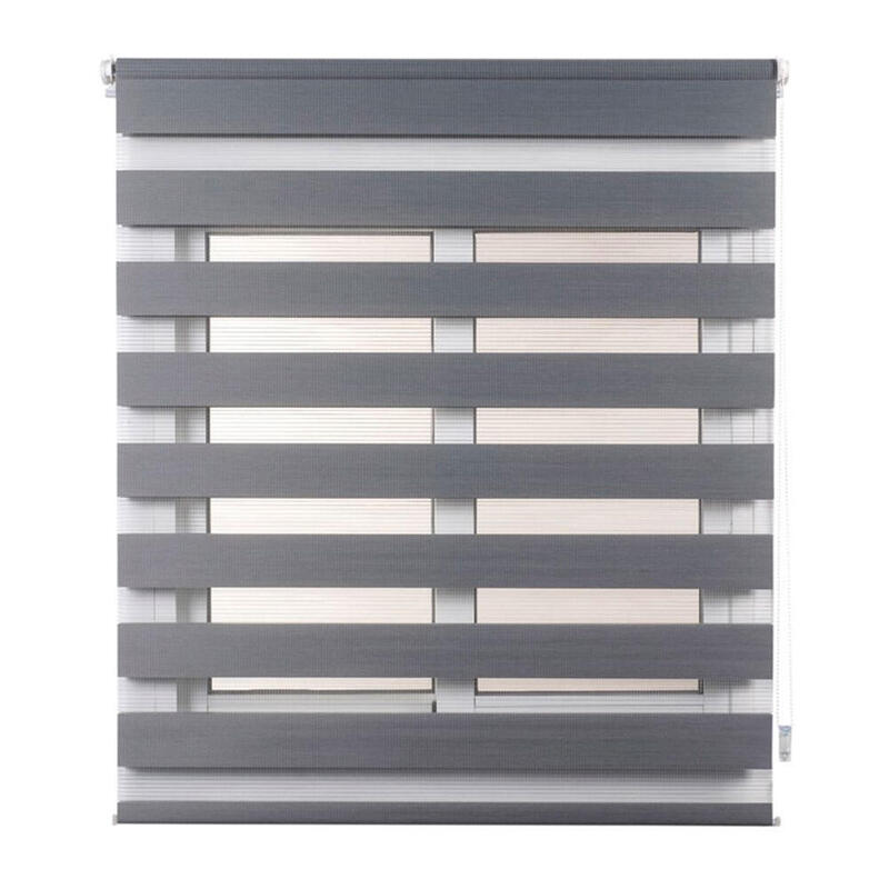 Estor Enrollable Clip&fix Noche&dia Silver 120X180CM