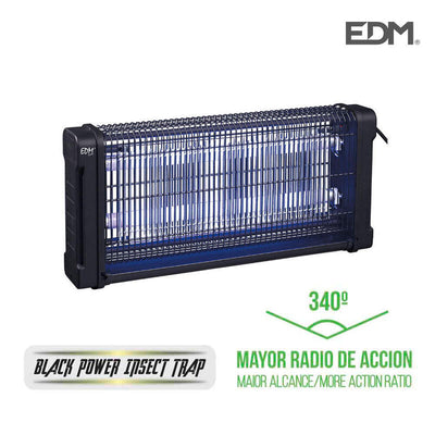 EDM Exterminador Insectos Professional Electronic 2X10W 43,7X10X26,5CM 340° Colour Black — image 1
