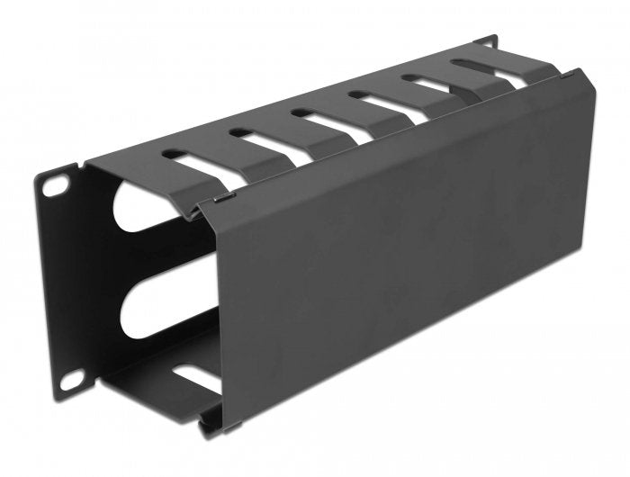 Delock 66844 Panel Gestión Cables 10? With 2 Opening 1U Black