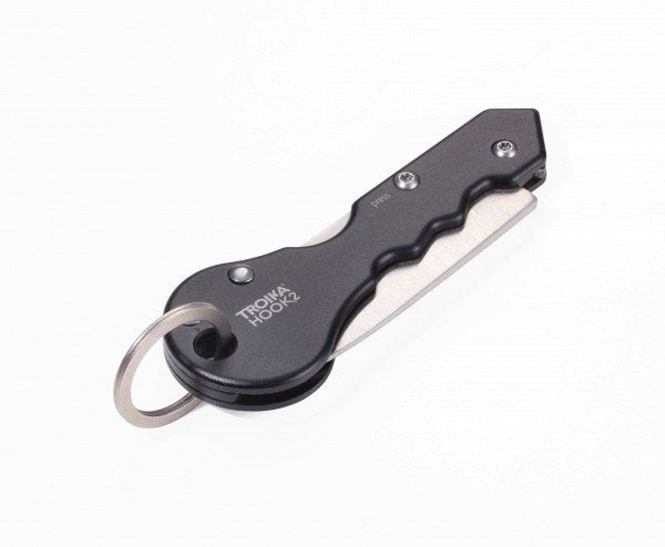 Troika KTL88-BK Keyring Black Silver