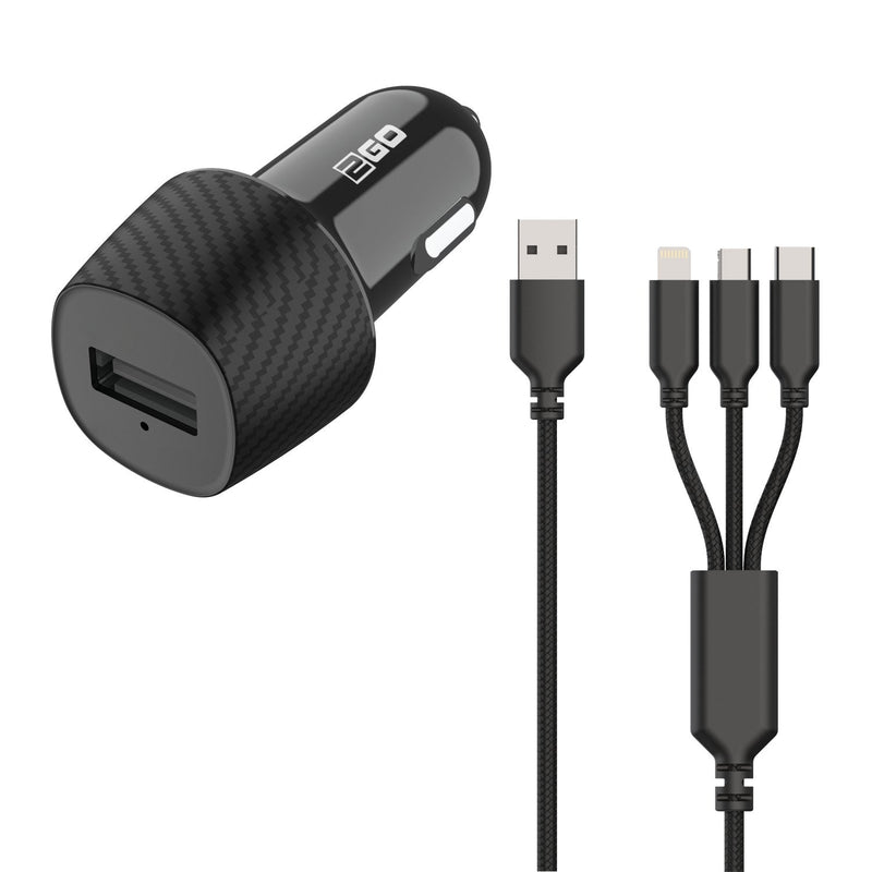 2GO Charger 3000MA 3IN1 Micro-usb, Lightning, USB-C Sw