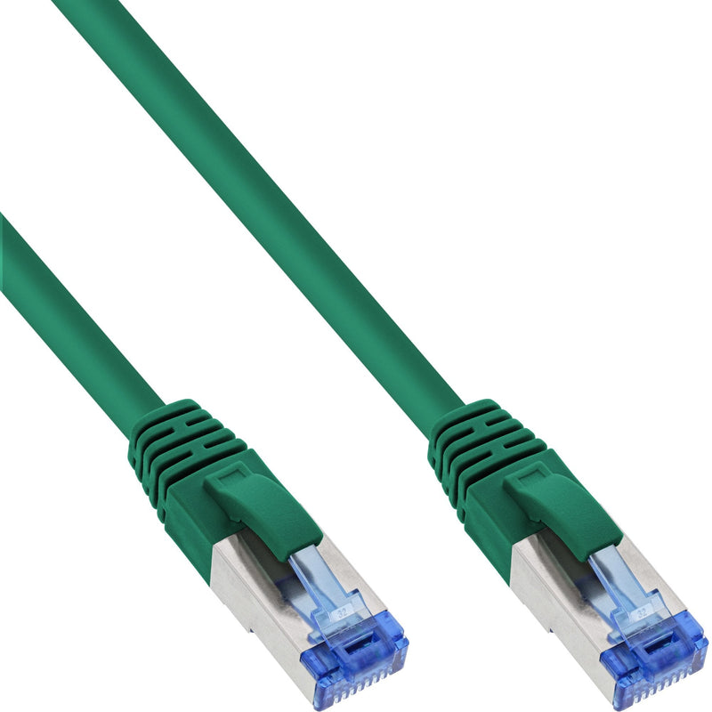 Inline Network Cable S/FTP Pimf CAT.6A Libre Halógenos 500MHZ Green 0.5M