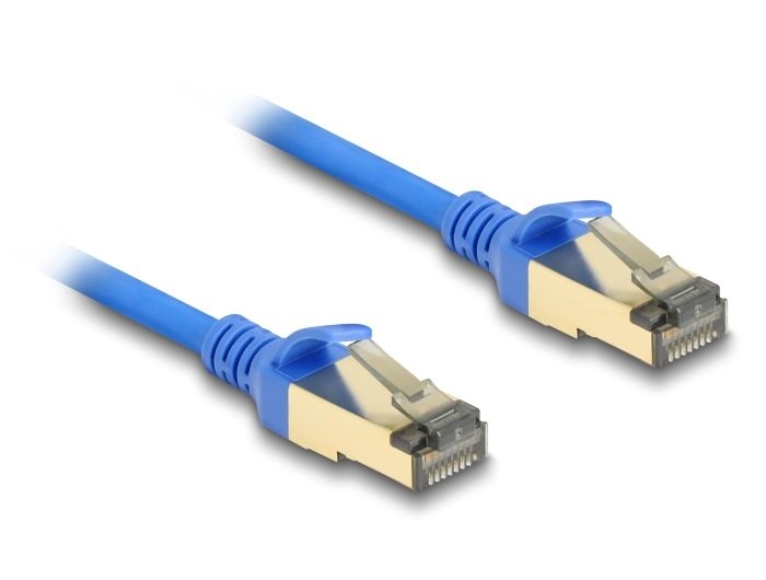 Delock 80333 RJ45 Network Cable CAT.8.1 F/FTP Slim 1M Aal
