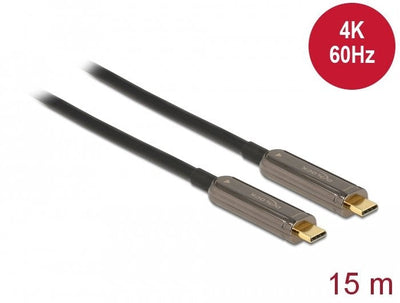 Delock Cable Video USB-C ™ Óptico Activo 4K 60 HZ 15M — image 1
