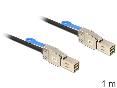 Delock 83394 Cable Mini Sas HD SFF-8644 Mini Sas HD SFF-8644 1M — image 1