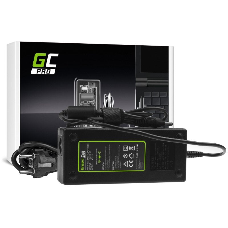 Green Cell Charger Pro Acer / Asus / Toshiba 19V 6.3A 5.5X2.5MM G56 G60 K73 K73S K73SD K73SV F750 X750 Msi GE7