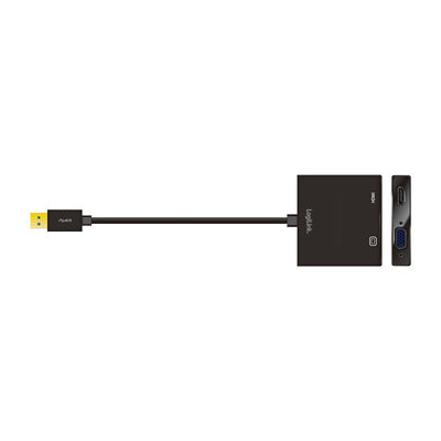 Logilink UA0234 Adapter USB Cable 3.0 VGA/HDMI Black — image 1