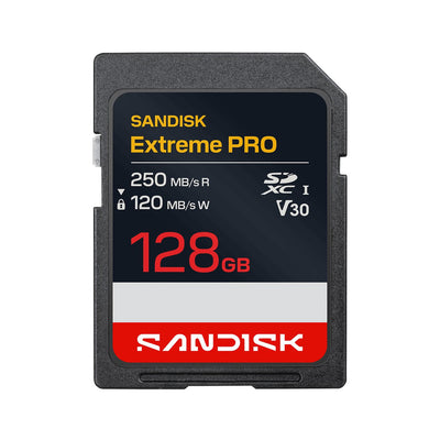 SanDisk Extreme Pro SD Uhs-i 128GB SD 250MB/S(r) / 120MB/S(w) — image 1